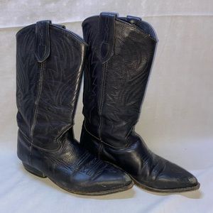 Used cowboy boots, black, size 6